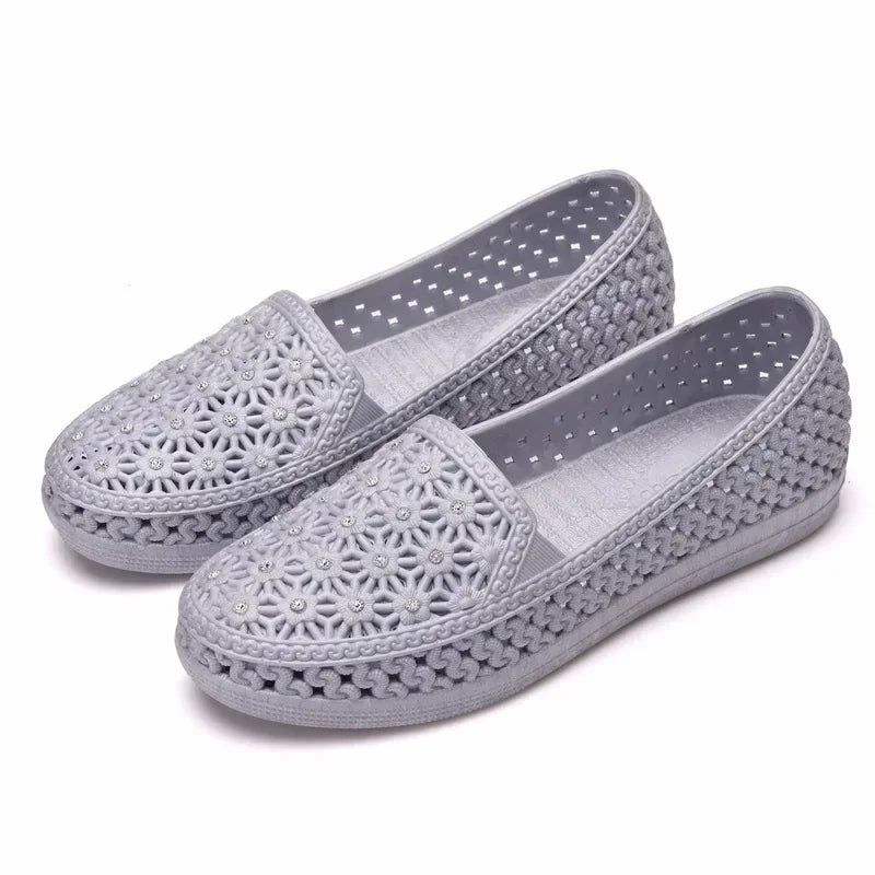 Hollow Out Flats Women Shoes Slip on Casual