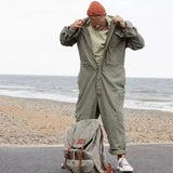 Men Clothing American Style Multi Pocket Overalls Men's