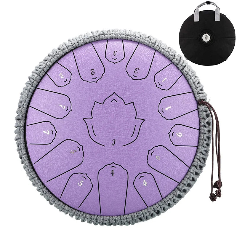 Hluru Music Drum 15 Notes Glucophone Steel Tongue