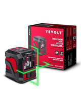 YEVOLT YVRLL4XS2/YVGLL4XS2 Red/Green Cross Line Laser Level 2-Line