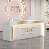 Modern Cash Register Clothing Store Counter Reception Desks