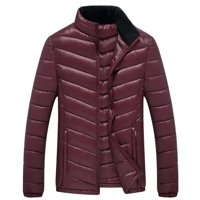 Men's Down Jacket Short Male Padded Coats Slim