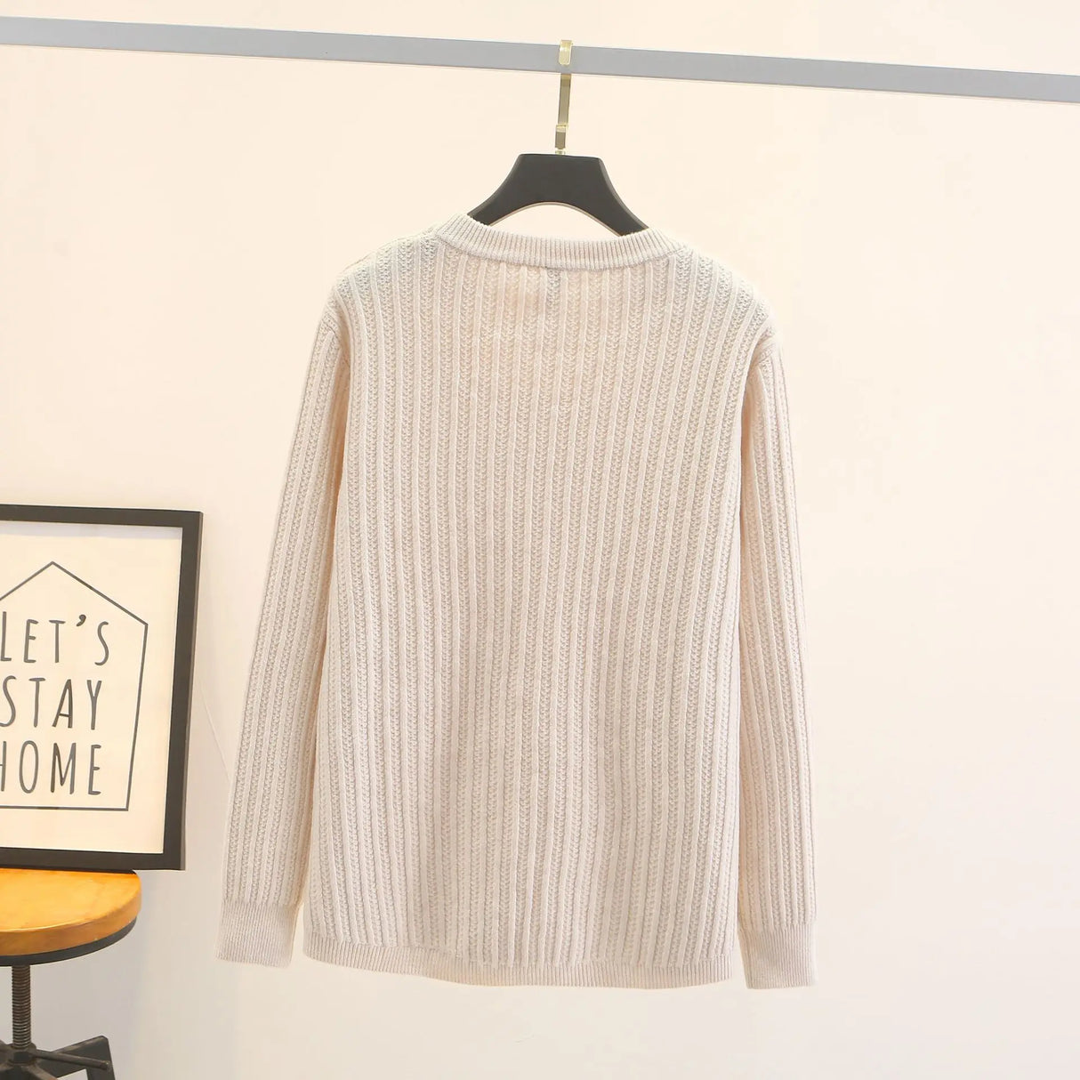 2023 Fall Winter 100kg Simple ONeck Jacquard Knit