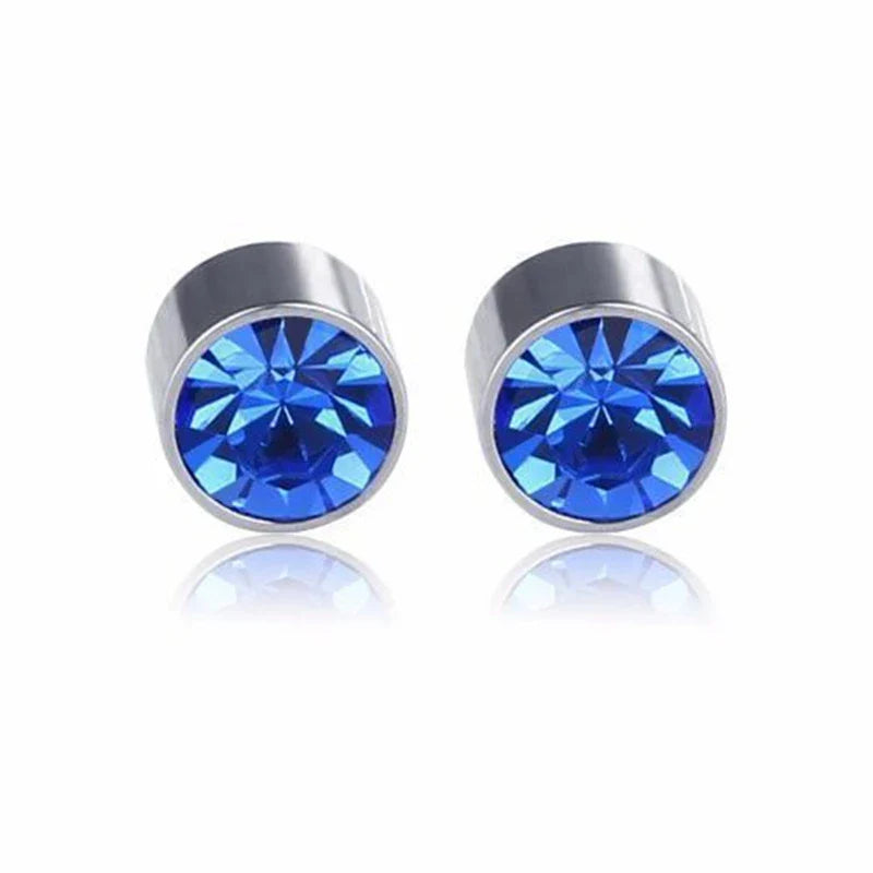 Weight Loss Magnet Earring Zircon Crystal Strong Magnetic