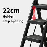 Thickened Metal Folding Ladder Multifunction Household Ladder Stool
