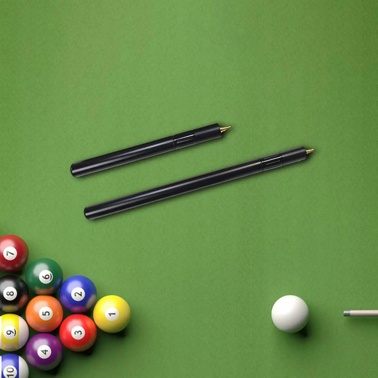 2Pcs Billiard Pool Extension Telescopic Lightweight Snooker Billiard