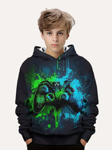 Fashion Color Block Gamepad 3d Print Cute&cozy Hoodie