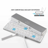Folding Mini Keyboard Wireless Bluetooth Keypad Supported 3