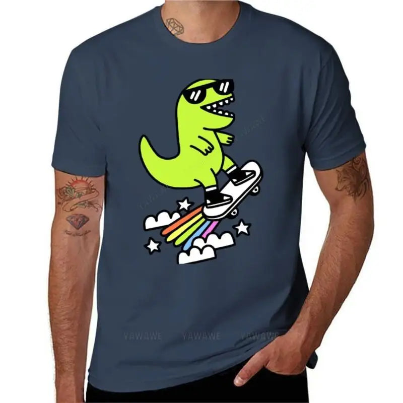 men brand t-shirts Rad Rex T-Shirt plain t-shirt