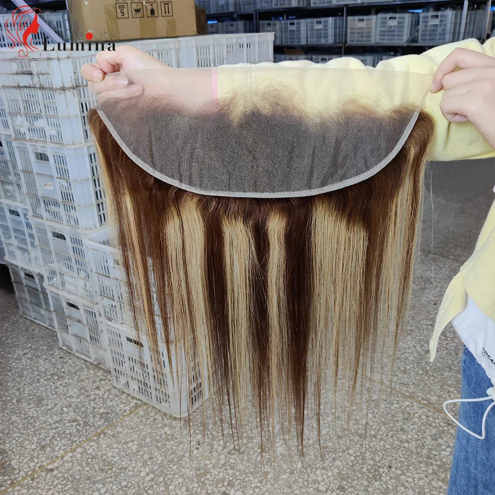 Highlight Body Wave Frontal Honey Blonde Ombre 13x4