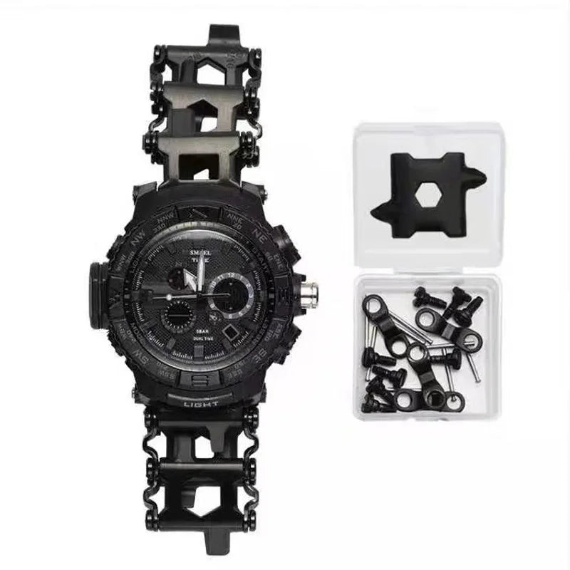 Tread Bracelet Multifunction Tool Bracelet Stainless Steel Bolt