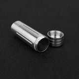 TC4 Titanium Alloy Portable Medicine Bottle Outdoor Camping