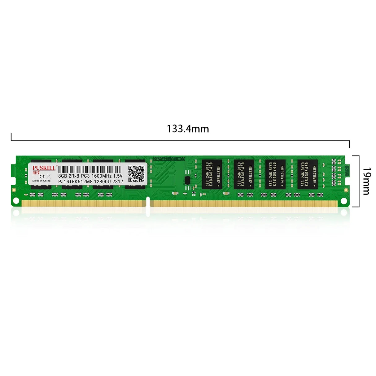 10 PCS PUSKILL Desktop Memoria Ram DDR3 8GB