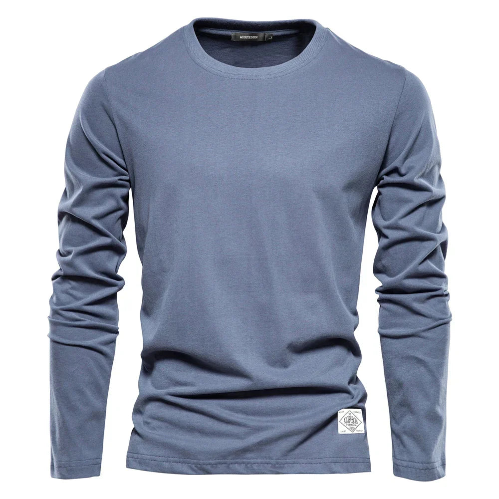 100% Cotton Long Sleeve T shirt For Men