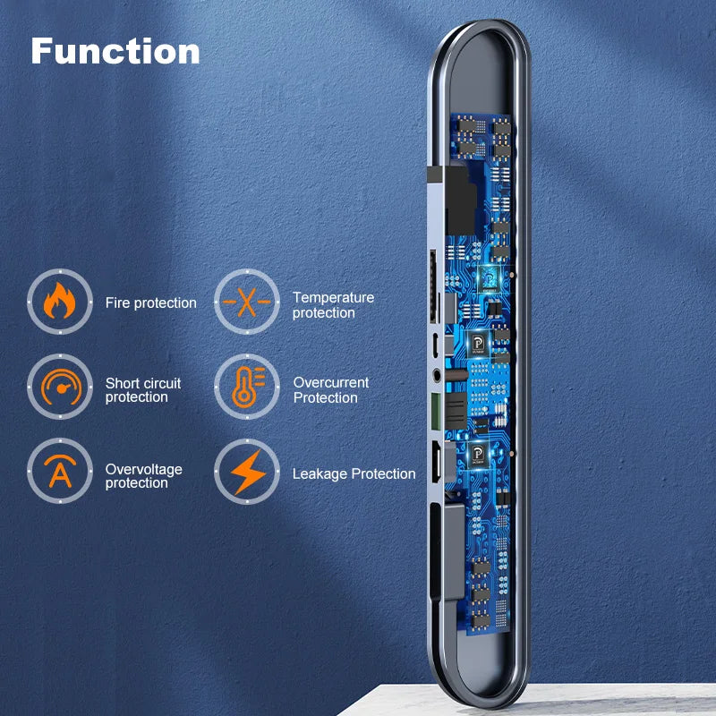 OATSBASF USB HUB 3.0 Docking Station Laptop Stand