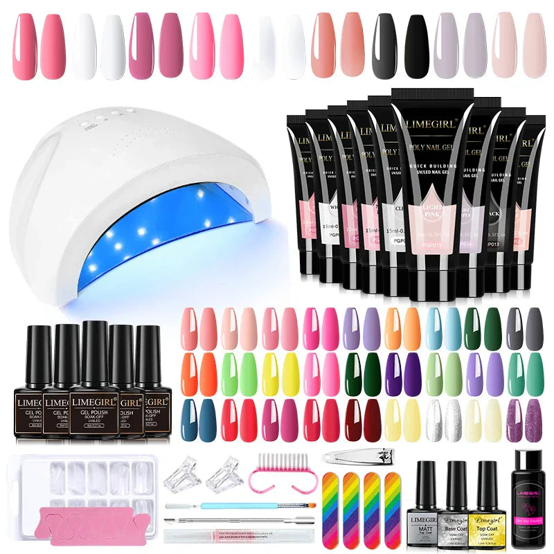 Nail Set for Nail Extensions Quick Building Poly