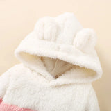 0-2 Years Newborn Baby Girl Fluff Hooded Clothes