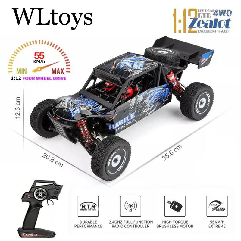 Wltoys New 124017-V8 1/12 2.4G Racing RC Cars