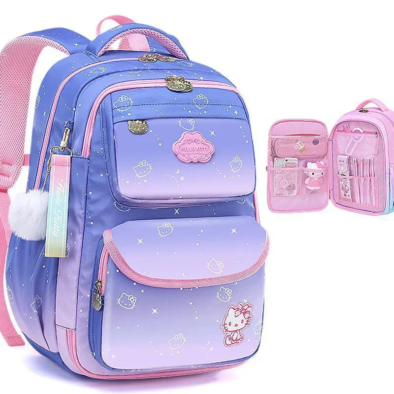 Sanrioed Hello kitty Schoolbag Cartoon Strawberry Kitty Cat