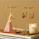 Gold Romantic Rotating Spinning Candle Holder Wedding Party