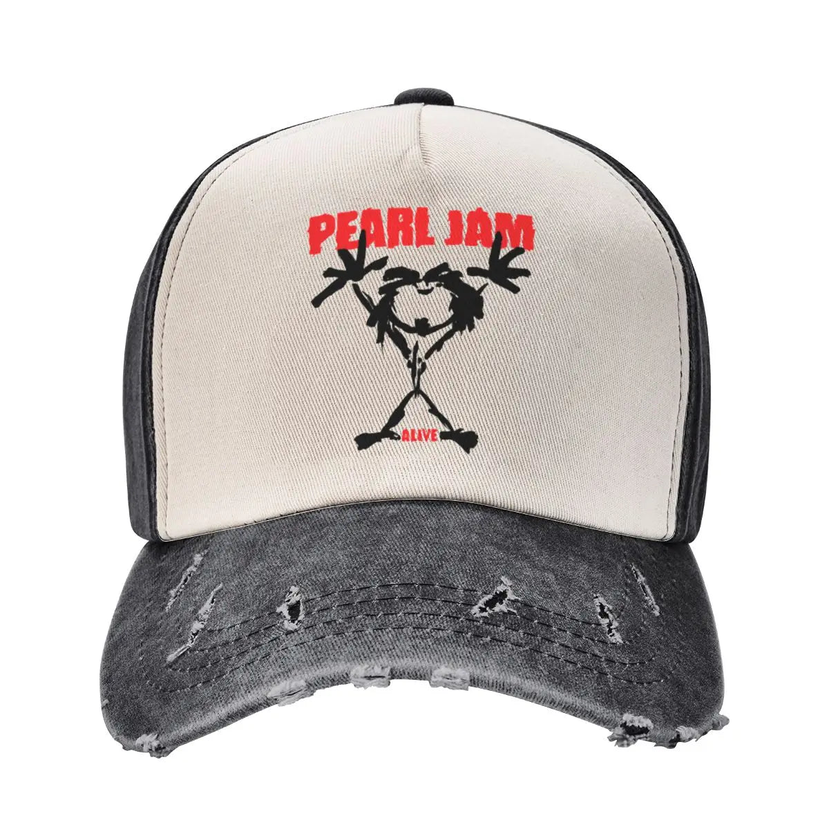 Baseball Cap Pearls Jam Rock Band Outfit for