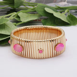 25mm Wide Spring Chain Bracelet For Woman Copper