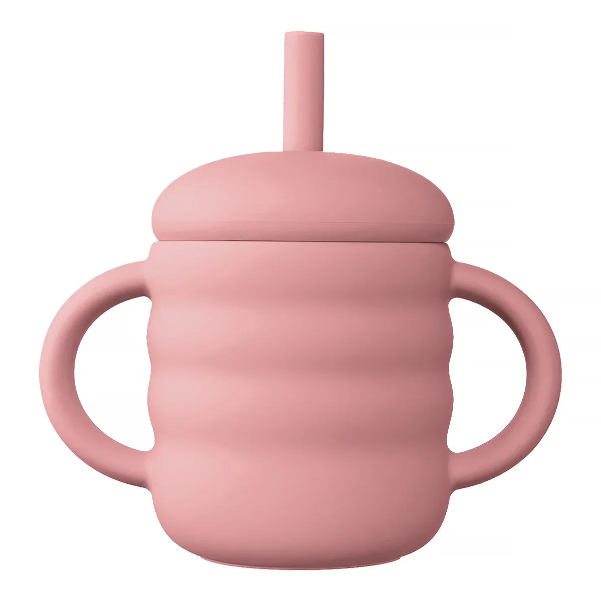 Baby Silicone Cup Portable Drinking Straw Cup Children