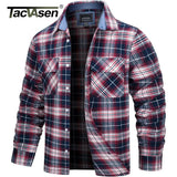 TACVASEN Oversize Lightweight Shirt Jacket Button Down Cotton