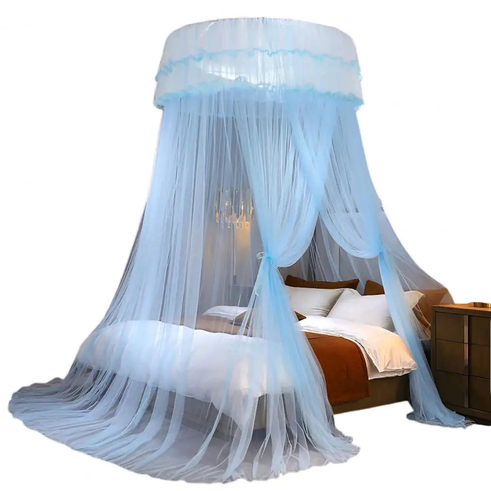 Breathable Hanging Mosquito Net Top Hook Lace Bed