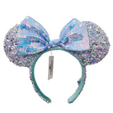 Disney Mickey Mouse Ear Headband Green Mermaid Hair
