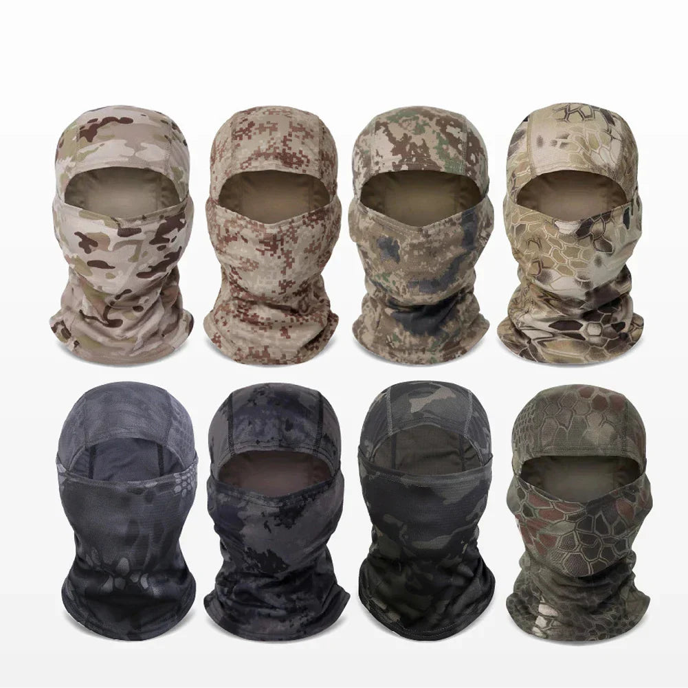 Tactical Camouflage Balaclava Hat Motorcycle Face Mask Lycra