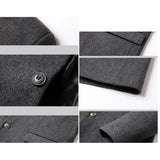 BROWON Brand Business Casual Trench Coat Men Chinese