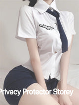 Sexy Lingerie School Student Uniform Role Play Costume