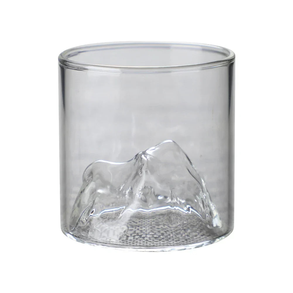 Japanese Whisky Glass Cup 3D Mountain Water Glass