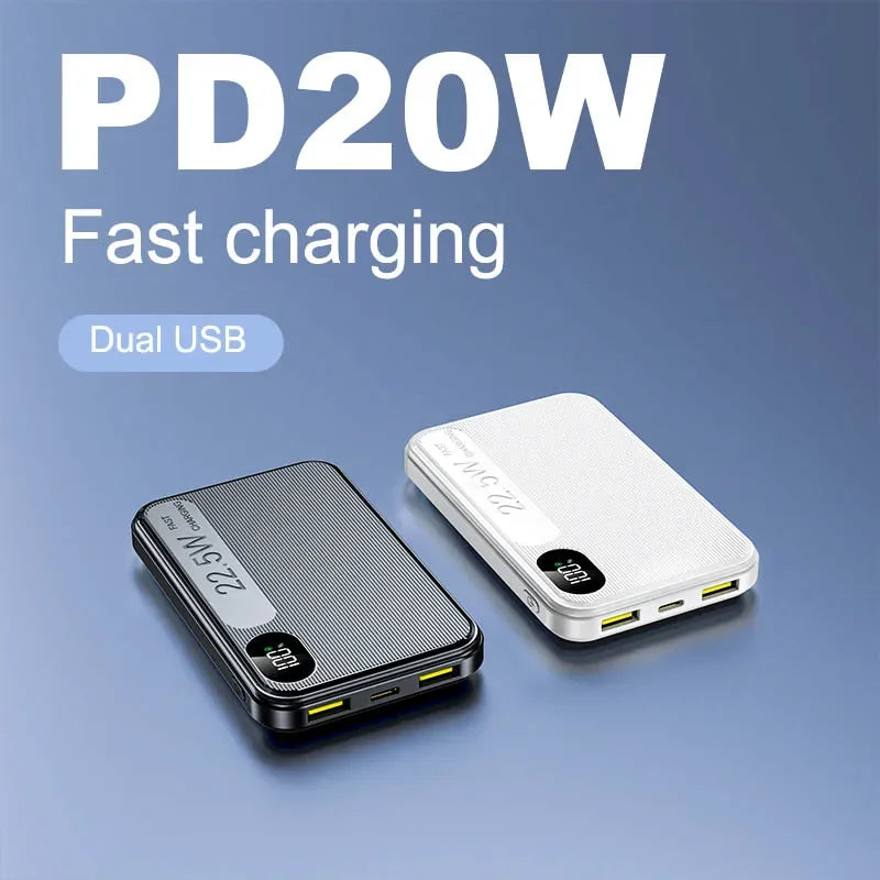 10000mAh Phone Power Bank 22.5W Lightweight Mini Power