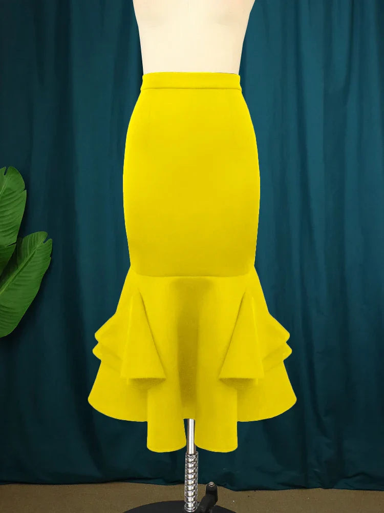 Plus Size Mermaid Skirt Women Tight Package Hip