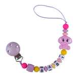 Baby Personalized Name Pacifier Clip Newborn Pacifiers Holder