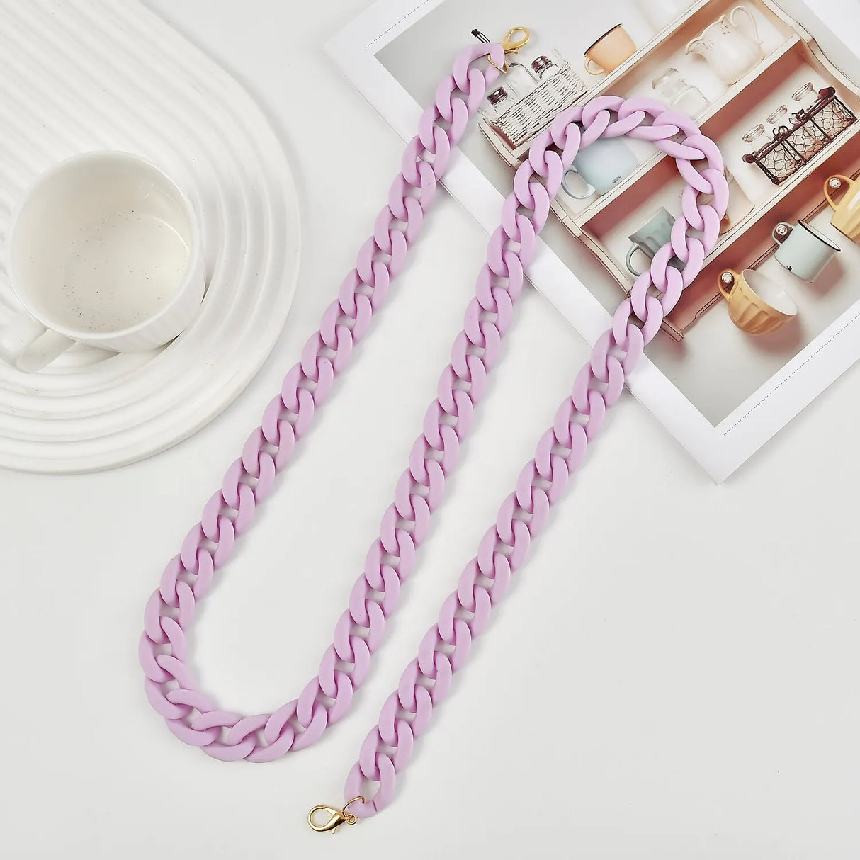 Multicolored Acrylic Bag Chain Bracelet Shoulder Chain Resin