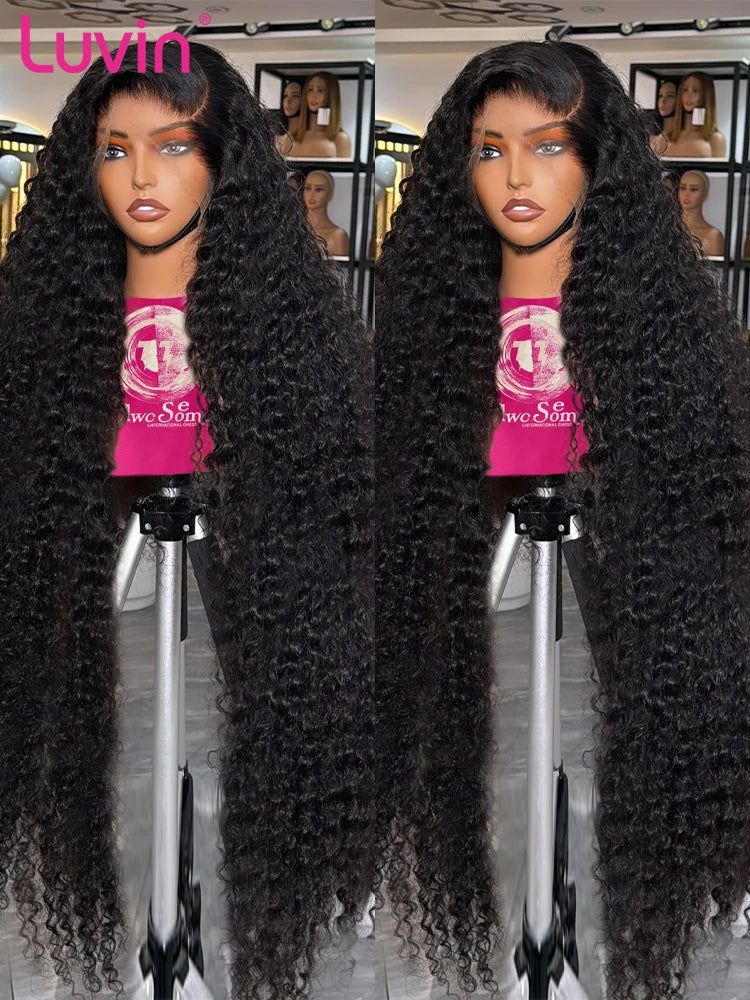 Luvin HD Transparent Deep Wave Frontal Wig 13x4/13x6
