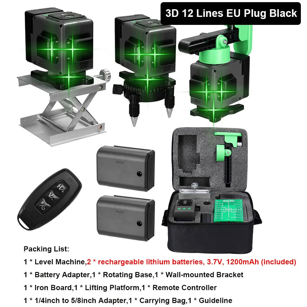 4D 16Lines 12Lines Laser Level 360 Self-leveling Leveling