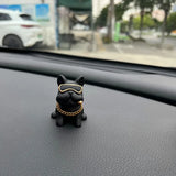 Anime Personality Bulldog Car Interior Decoration Trend Sunglasses