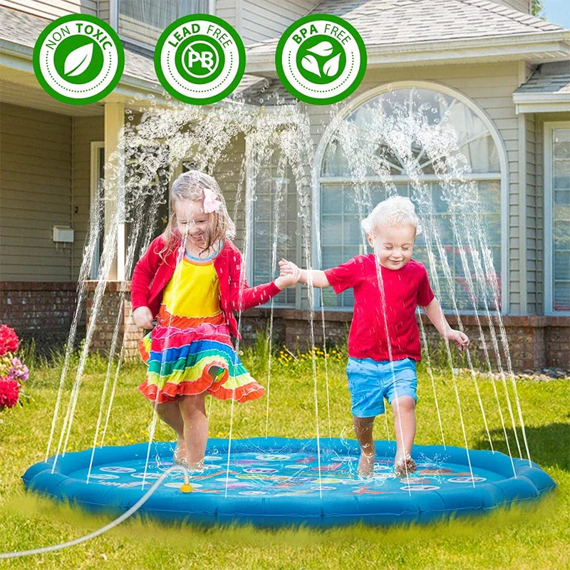 Children Play Water Mat Summer Beach Sprinkler Inflatable