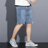 y2k Mens Loose Baggy Denim Short Men Jeans