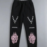 DARC Wolves Joggers Street Pants Casual Warm Oversize