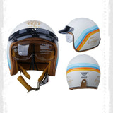 2023 Retro Open Face Motorcycle Helmet - Vintage Chopper DOT