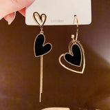 2023 New Trendy Crystal Love Heart Dangle Stud