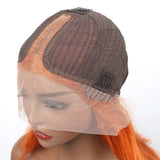 Ginger Brown Lace Front Wig Bone Straight Lace