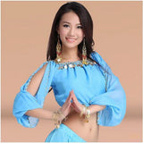 New arrival crystal cotton and mesh belly dance