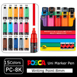 Japan Posca Marker Pen Set Non-Toxic Utilies Escolares
