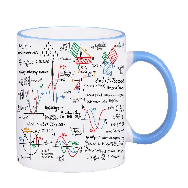 Math Teacher Mugs School Students Cups Mathematics Parabolic